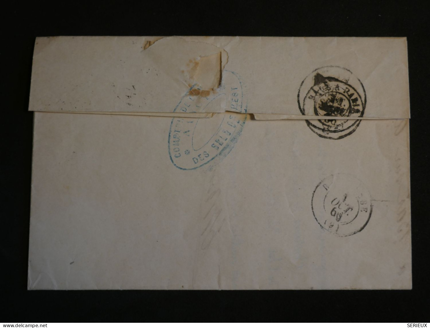 DO18 FRANCE  LETTRE  1866  GARE DE NANCY A BAR     + N°22   ++ AFF. INTERESSANT+++ - 1849-1876: Klassik