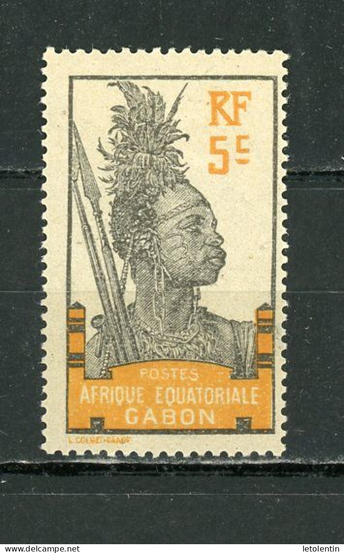 GABON - GUERRIER -  N° Yt 91** - Unused Stamps