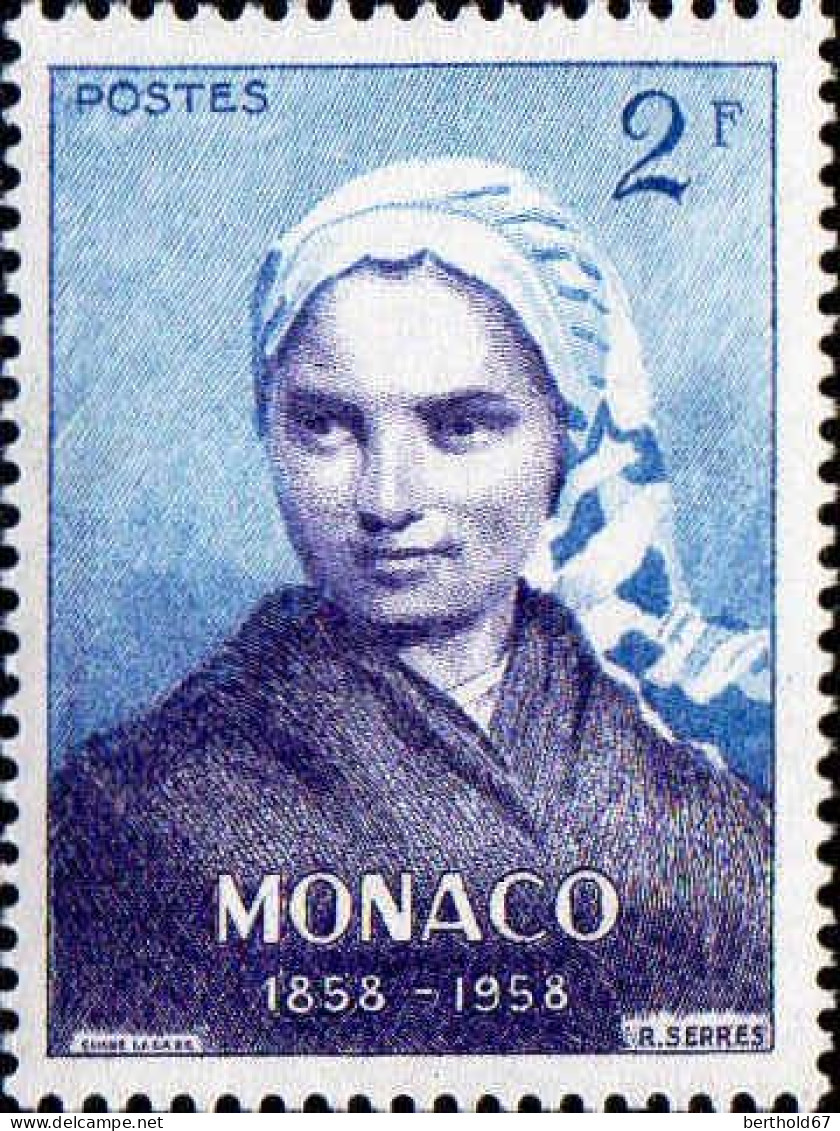 Monaco Poste N** Yv: 493 Mi:591 Bernadette Soubirous - Neufs