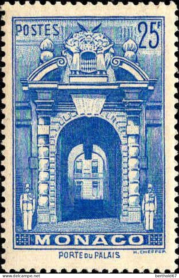 Monaco Poste N** Yv: 313A Mi:391 Porte Du Palais - Unused Stamps