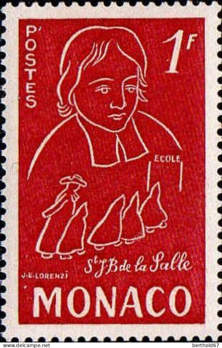 Monaco Poste N** Yv: 402/404 Jean-Baptiste De La Salle 1813-1853 - Unused Stamps