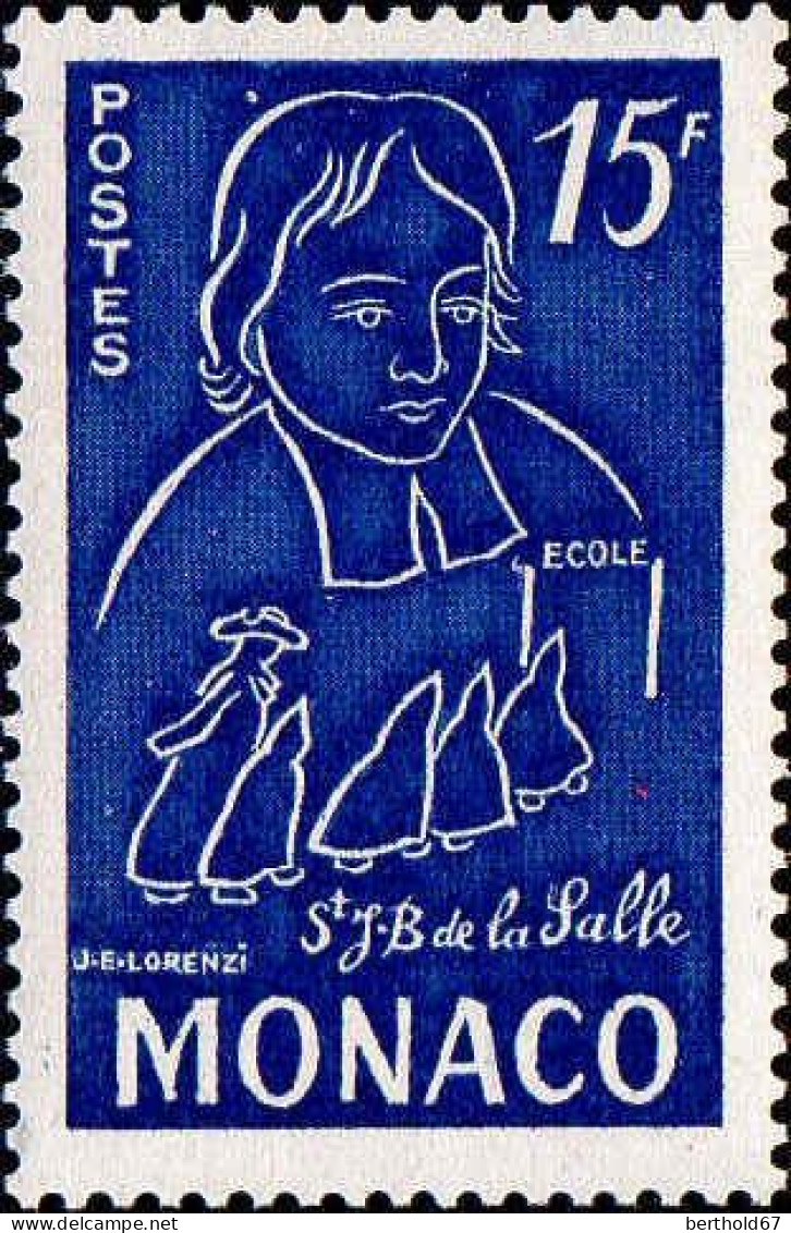 Monaco Poste N** Yv: 402/404 Jean-Baptiste De La Salle 1813-1853 - Unused Stamps