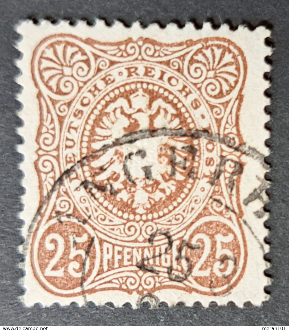 Deutsches Reich 1875, Mi 35b, (dunkel)gelbbraun, Geprüft - Oblitérés