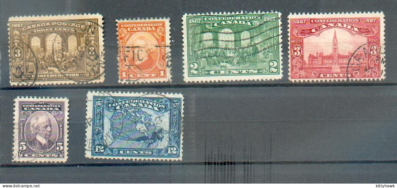 C 175 - CANADA - YT 107 / 121 à 125 ° Obli - Used Stamps