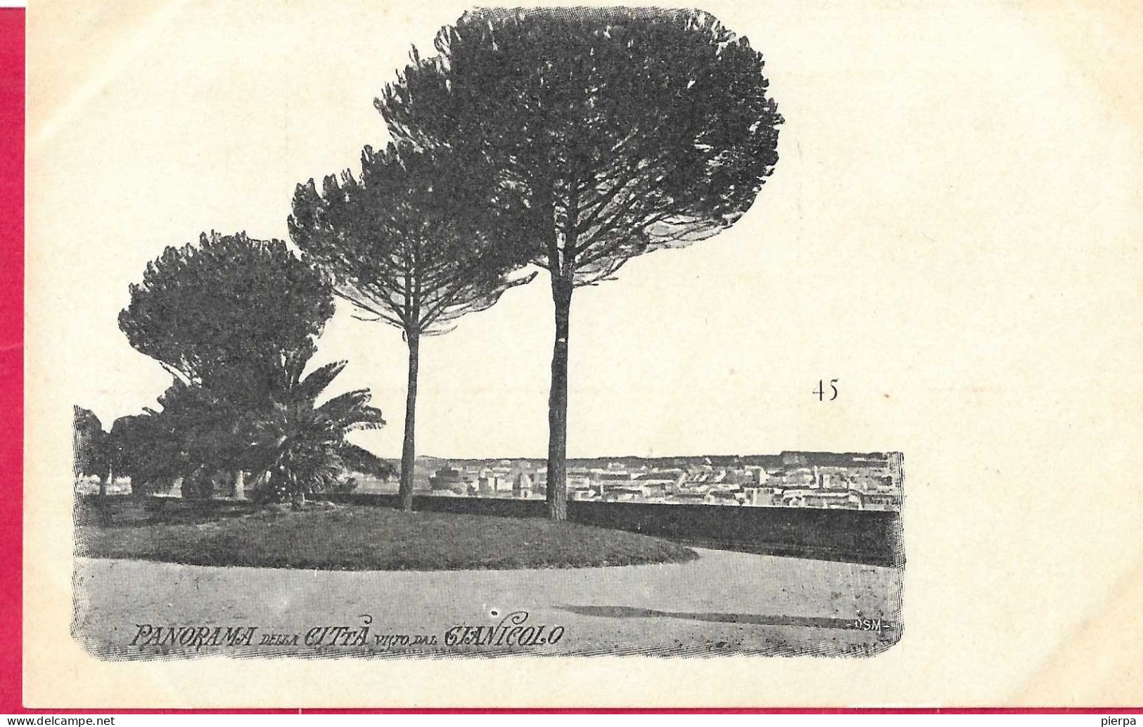 ROMA - PANORAMA DAL GIANICOLO - FORMATO PICCOLO - EDIZIONE ORIGINALE PRIMO NOVECENTO - NUOVA - Mehransichten, Panoramakarten