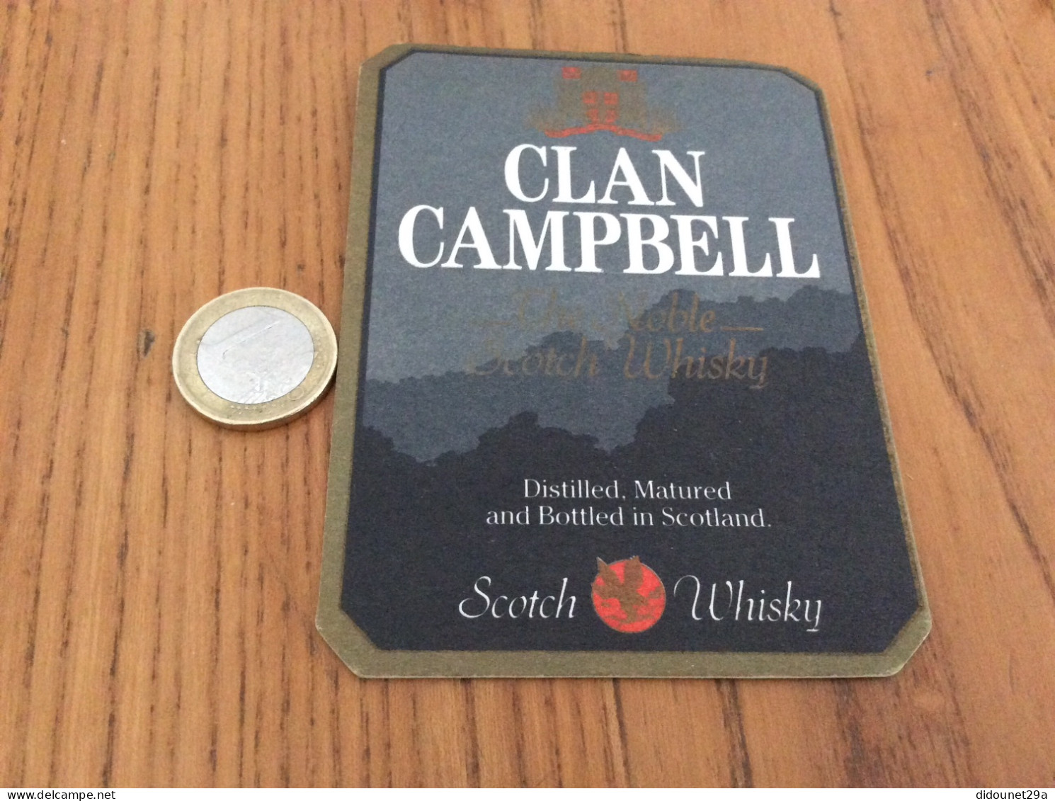Sous-bock "CLAN CAMPBELL Scotch Whisky" Double Face Identique - Sous-bocks