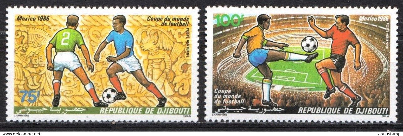 Djibouti MNH Pair - 1986 – Mexico