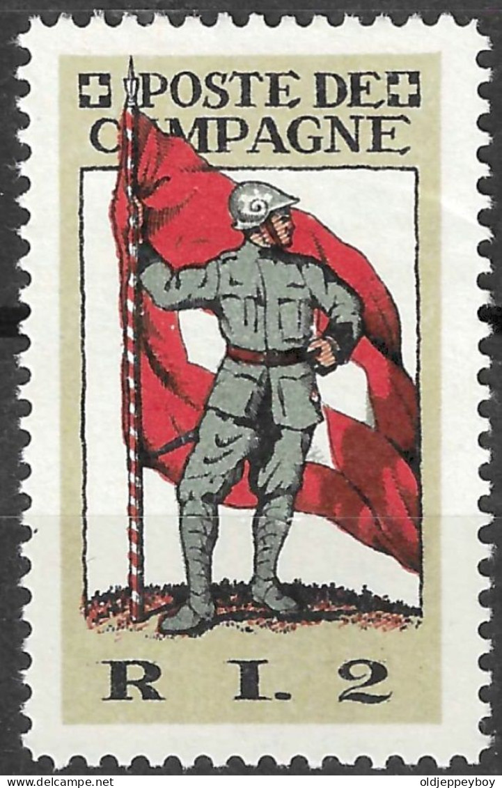 Suisse /Schweiz/Switzerland // Vignette Militaire Schweiz. Soldatenmarken. 1. Division, 2. Inf.-Regiment, 1914-1917 MLH  - Vignetten