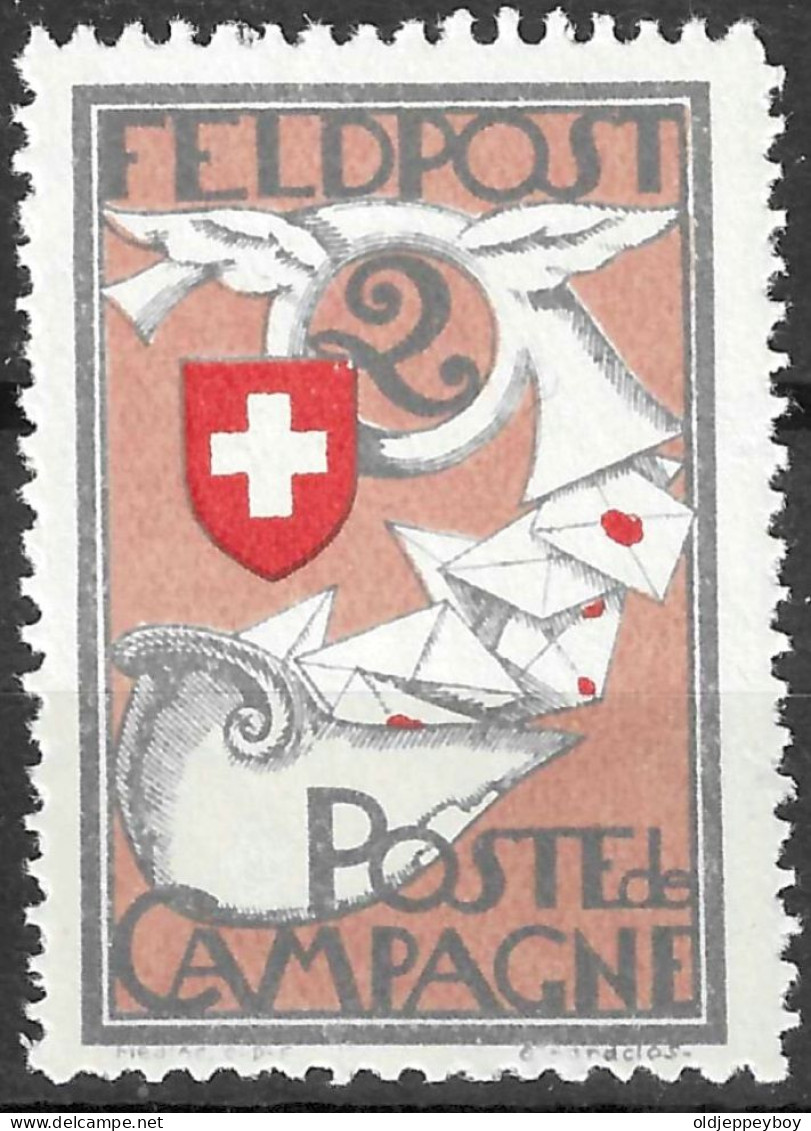 Suisse /Schweiz/Switzerland // Vignette Militaire 1914-1918 // Feldpost-Poste De Campagne No. 1 - Vignetten