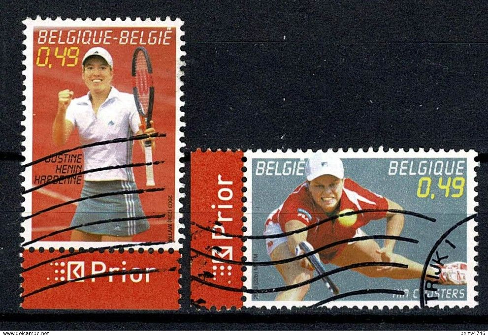 Belg. 2003 - 3225/26, Yv 3214/15  Justine Henin / Kim Cleisters - Used Stamps