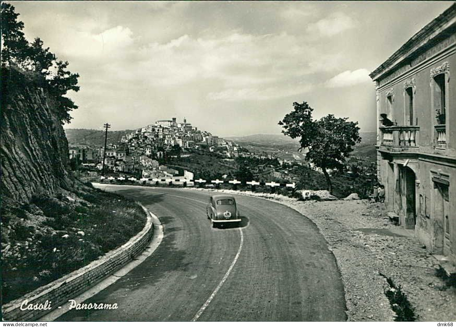 CASOLI ( L'AQUILA ) PANORAMA - EDIZIONE DI GIUSEPPE - SPEDITA 1958 (20690) - L'Aquila