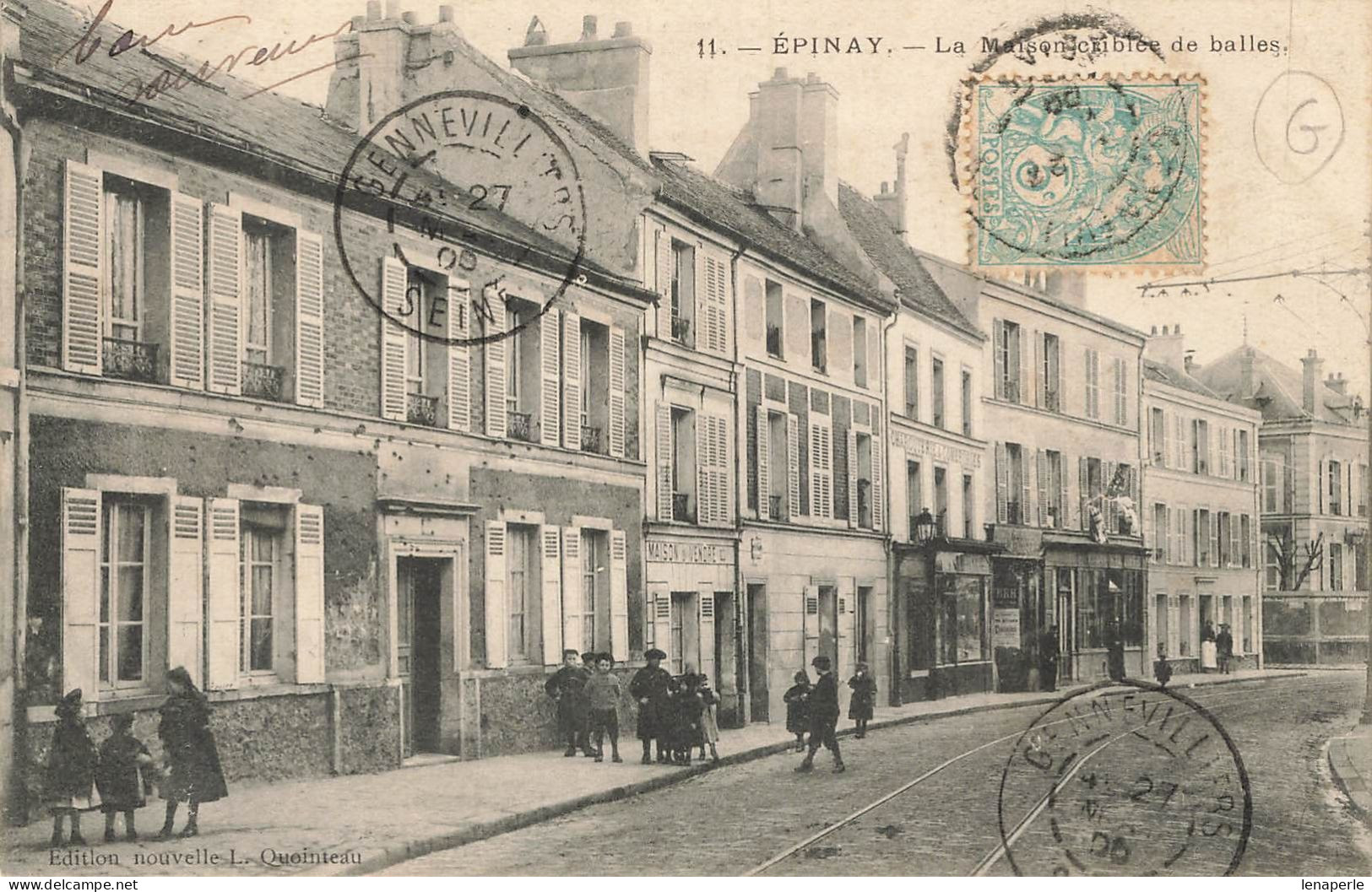 D9876 Epinay La Maison Criblée De Balles - Other & Unclassified