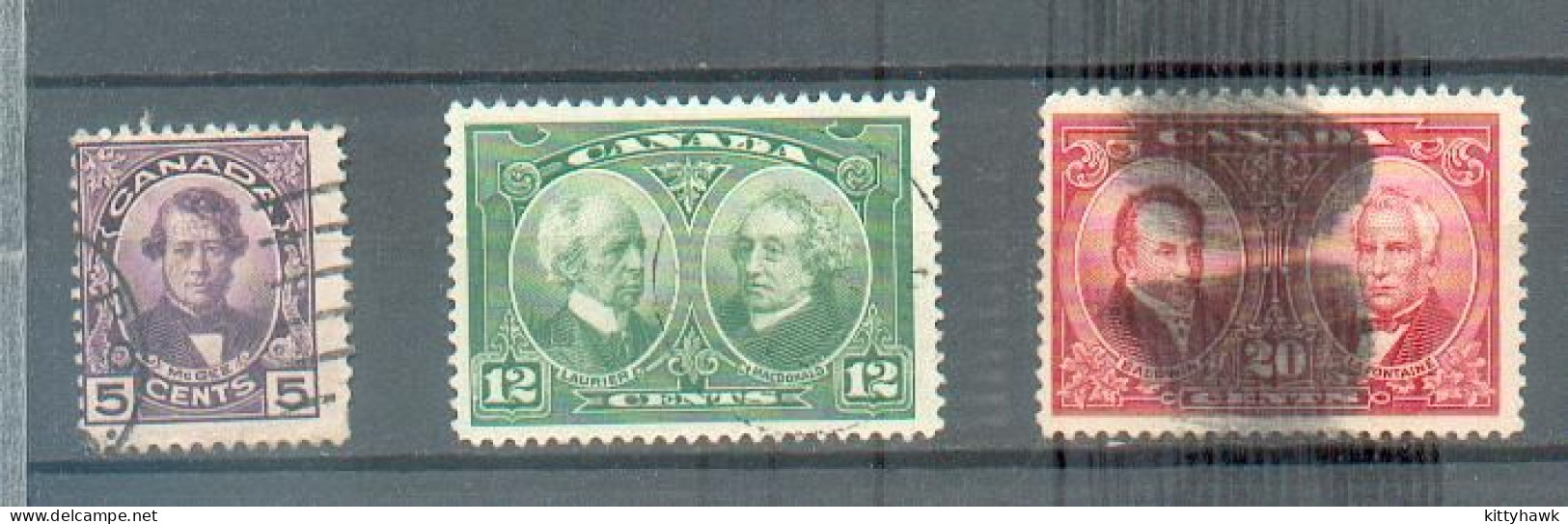 C 176 - CANADA - YT 126 à 128 ° Obli - Used Stamps