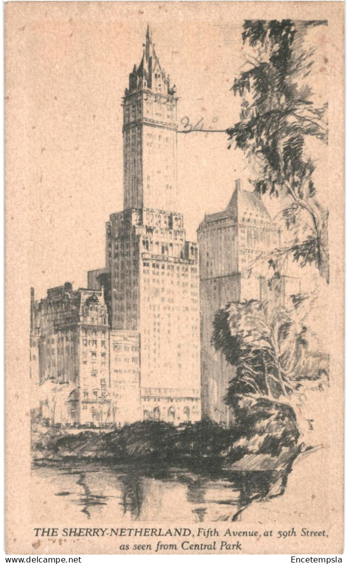 CPA Carte Postale Etats Unis New York City The Sherry Netherland  VM80858 - Central Park