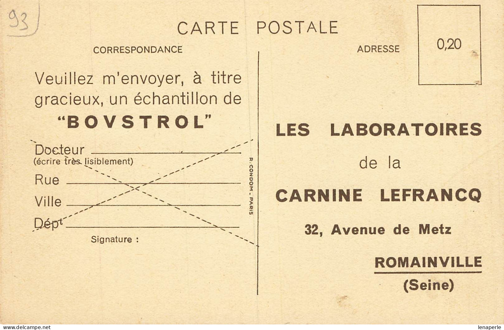 D9878 Romainville L'usine De La Carnine Lefrancq - Romainville