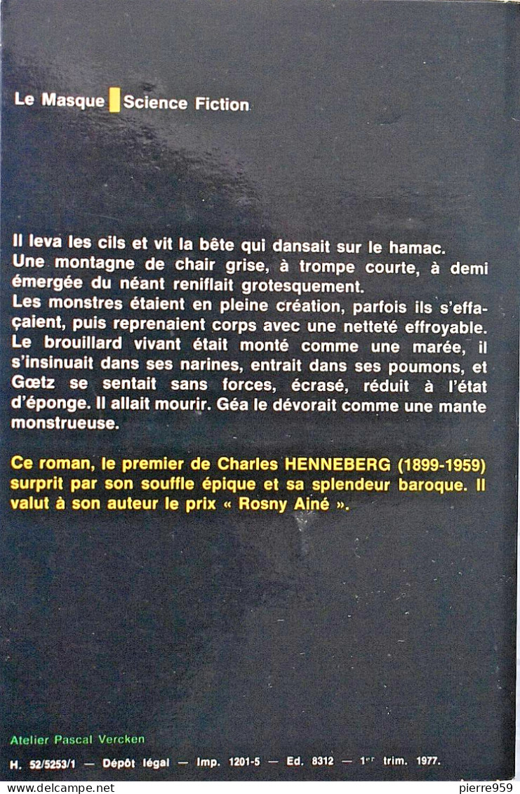 La Naissance Des Dieux - Charles Henneberg - Le Masque SF