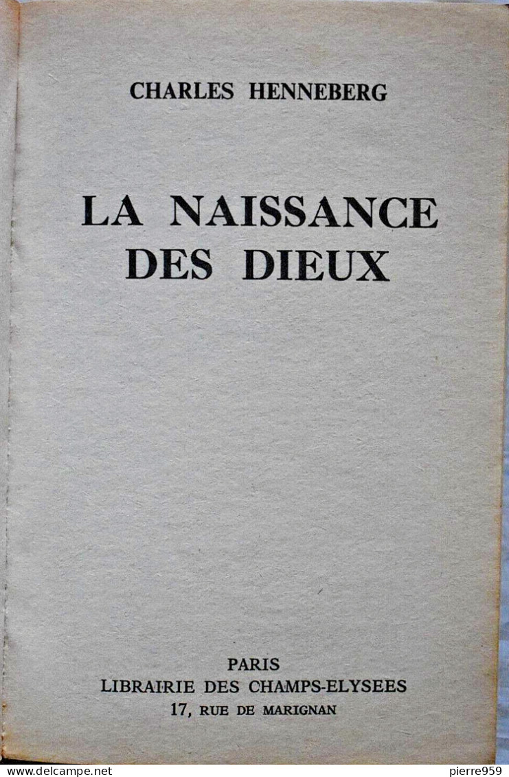 La Naissance Des Dieux - Charles Henneberg - Le Masque SF