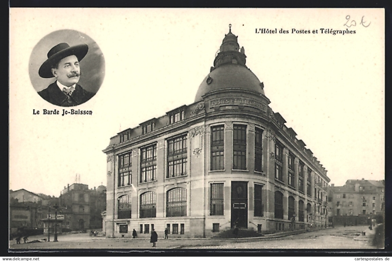 CPA Limoges, L`hotel Des Postes Et Télégraphes, Le Barde Jo-Buisson  - Limoges