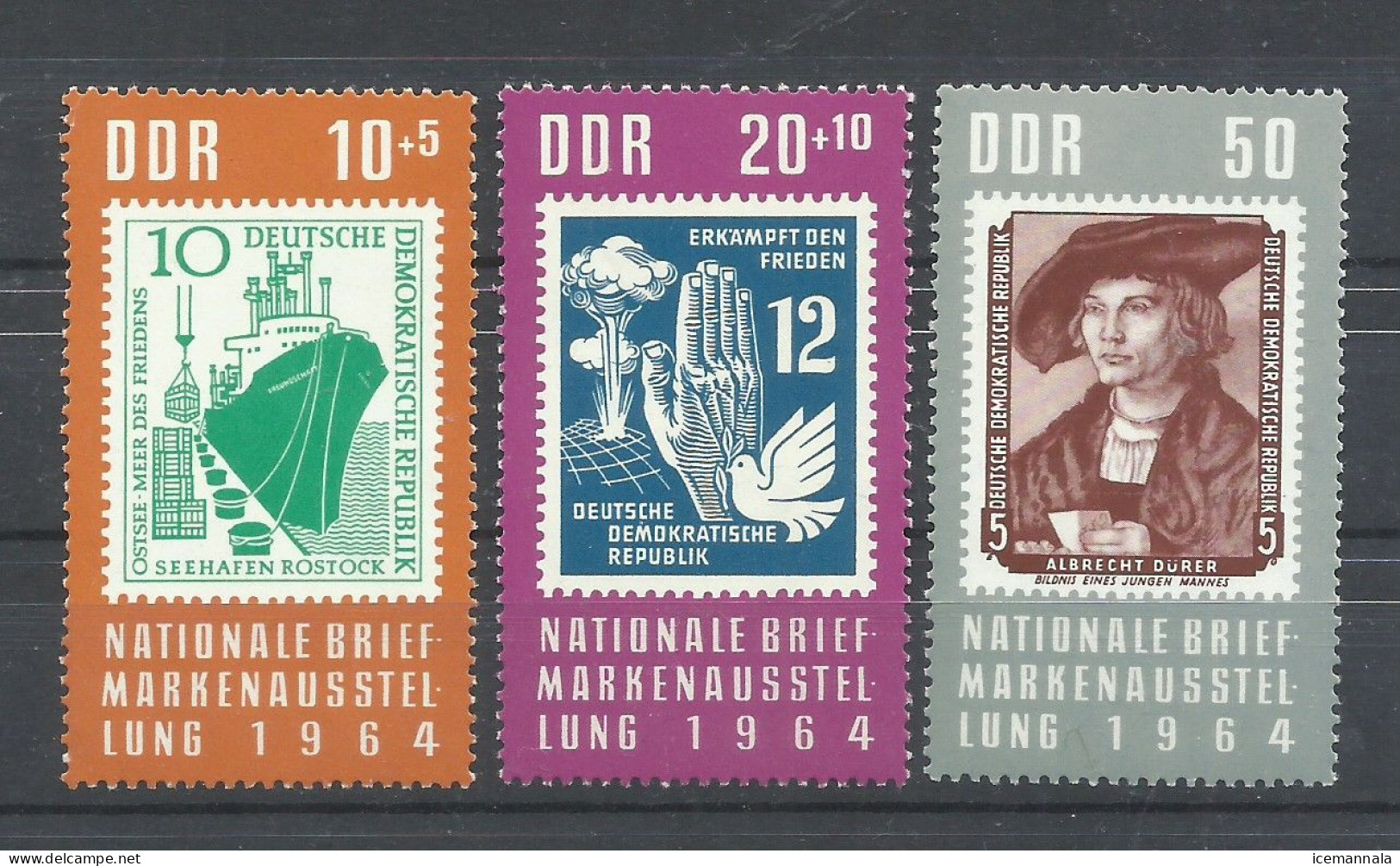 ALEMANIA   ORIENTAL   YVERT  759/61   MNH  ** - Unused Stamps