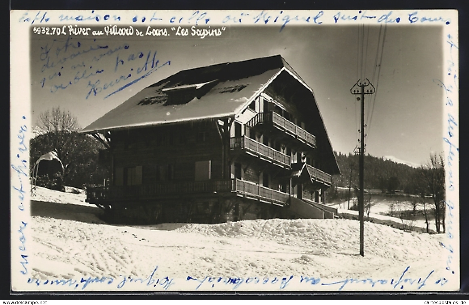 CPA Villard-de-Lans, Les Soyvins à L`hiver  - Villard-de-Lans