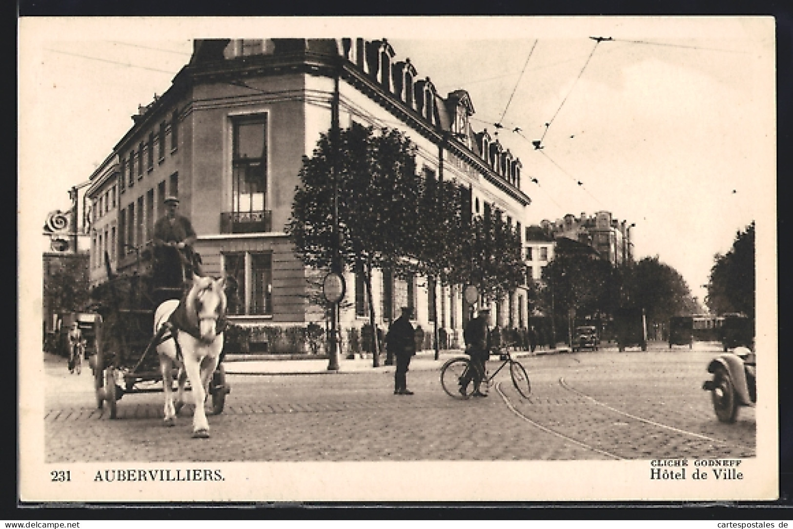 CPA Aubervilliers, Hôtel De Ville  - Aubervilliers