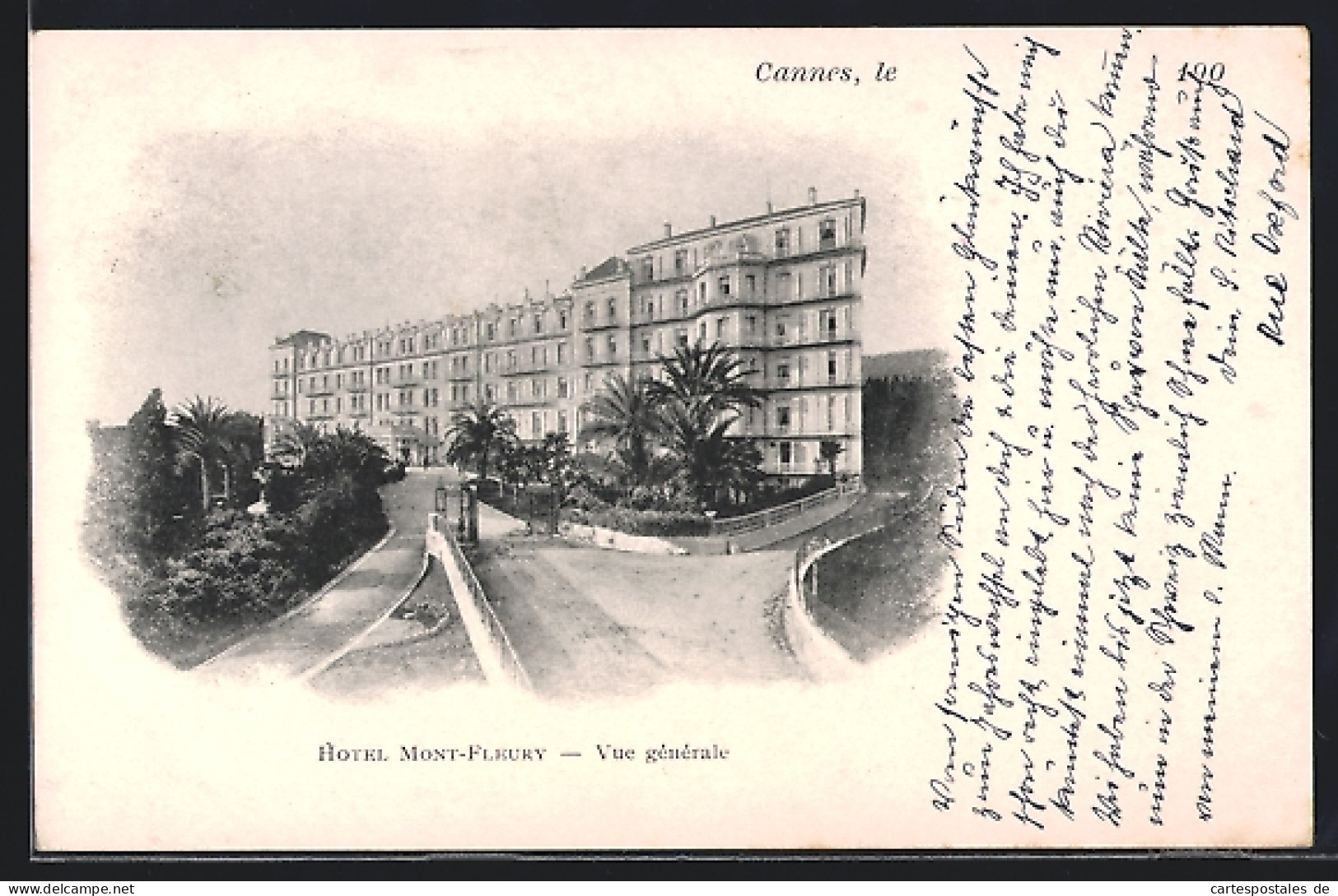 CPA Cannes, Hotel Mont-Fleury, Vue Générale  - Cannes