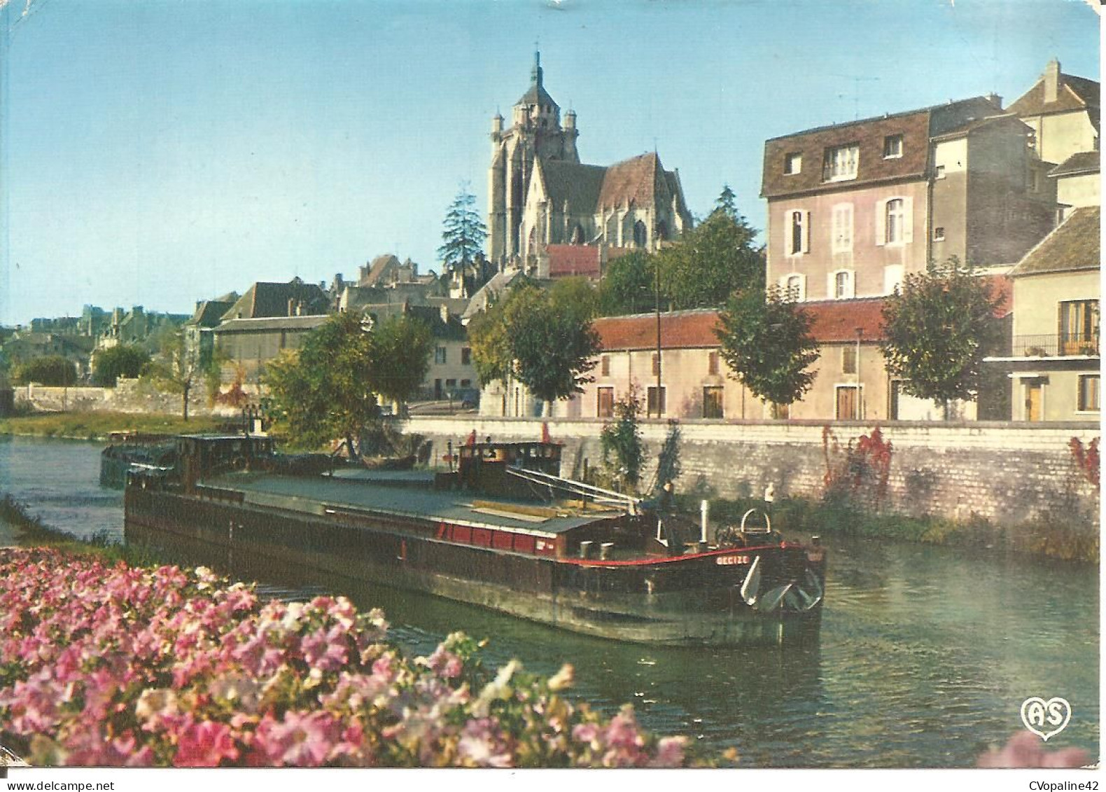 PENICHES - BATELLERIE - DOLE (39) Le Canal Du Rhône Au Rhin  CPSM  GF - Binnenschepen