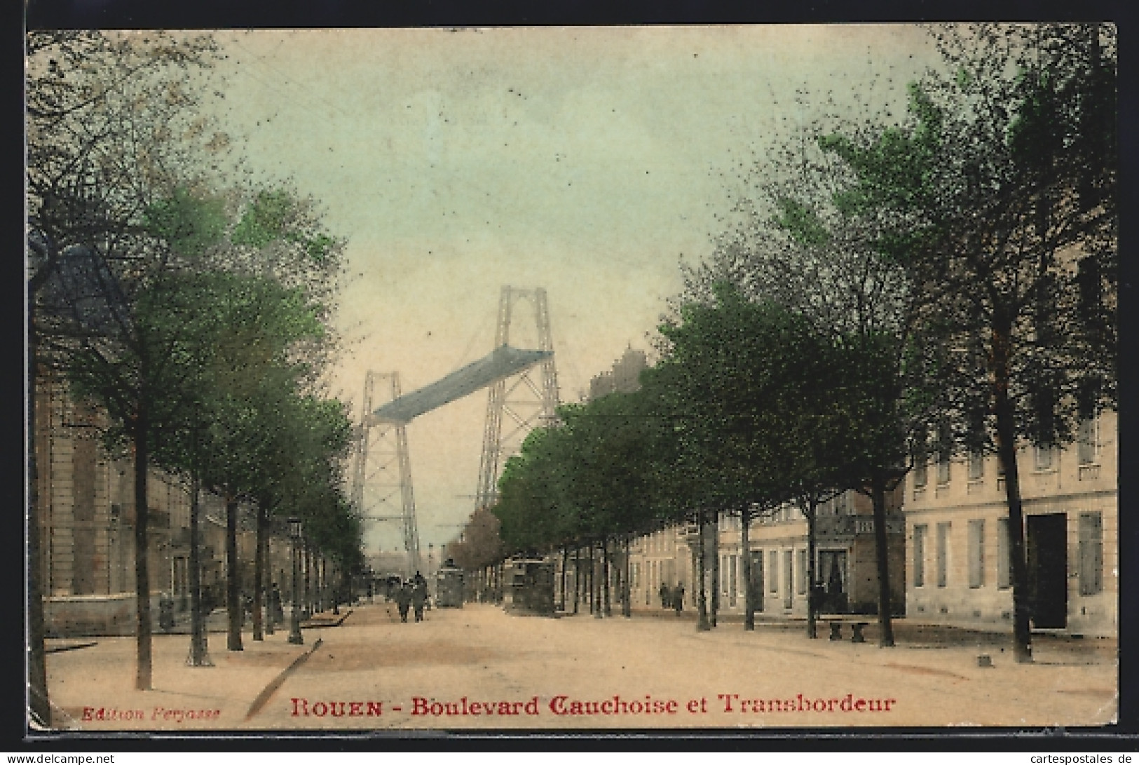 CPA Rouen, Boulevard Cauchoise Et Transbordeur  - Rouen