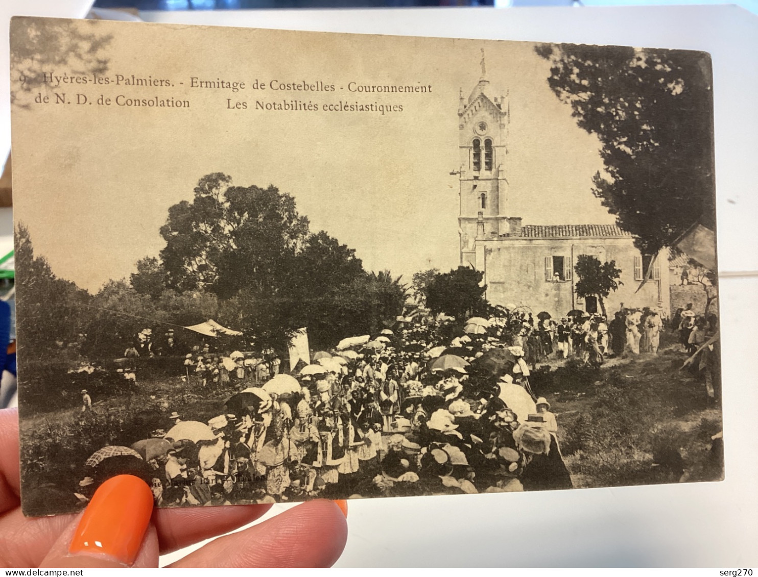 Hyères-les-Palmiers - Ermitage De Costebelles - La Procession Du Couronnement De N. D. De Consolation Rare Animee - Hyeres