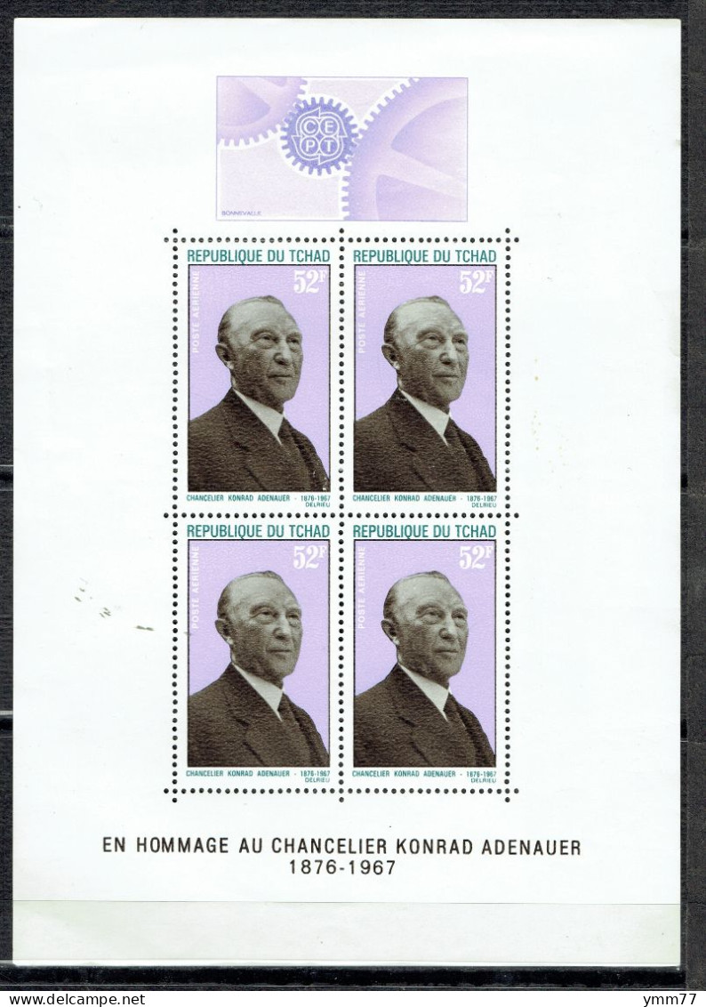 Hommage Au Chancelier Konrad Adenauer - Tschad (1960-...)