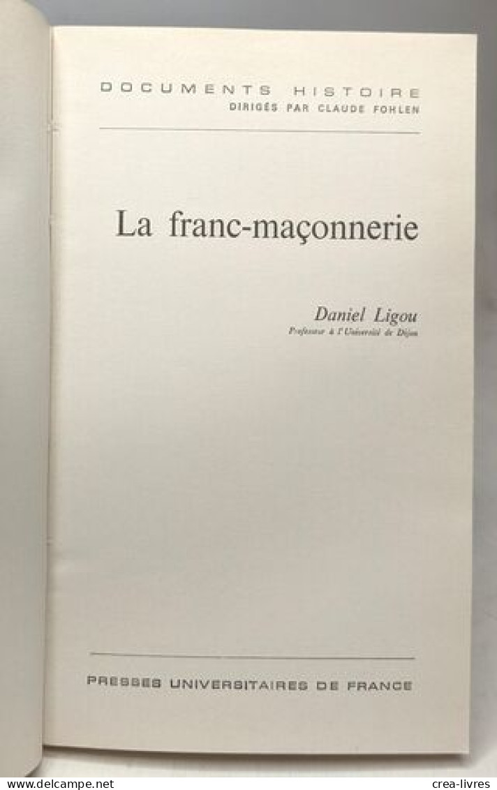 La Franc-maconnerie - Psicologia/Filosofia