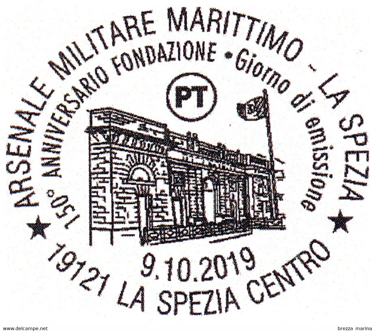 ITALIA - Usato - 2019 - 150 Anni Dell’Arsenale Militare Marittimo Di La Spezia – Porta Principale - B - 2011-20: Oblitérés