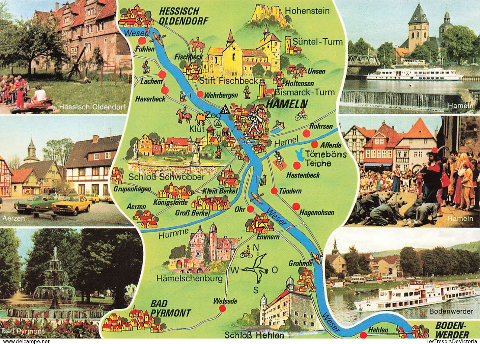 ALLEMAGNE - Bodenwerder - Multi-vues - Carte Géographique - Carte Postale - Bodenwerder