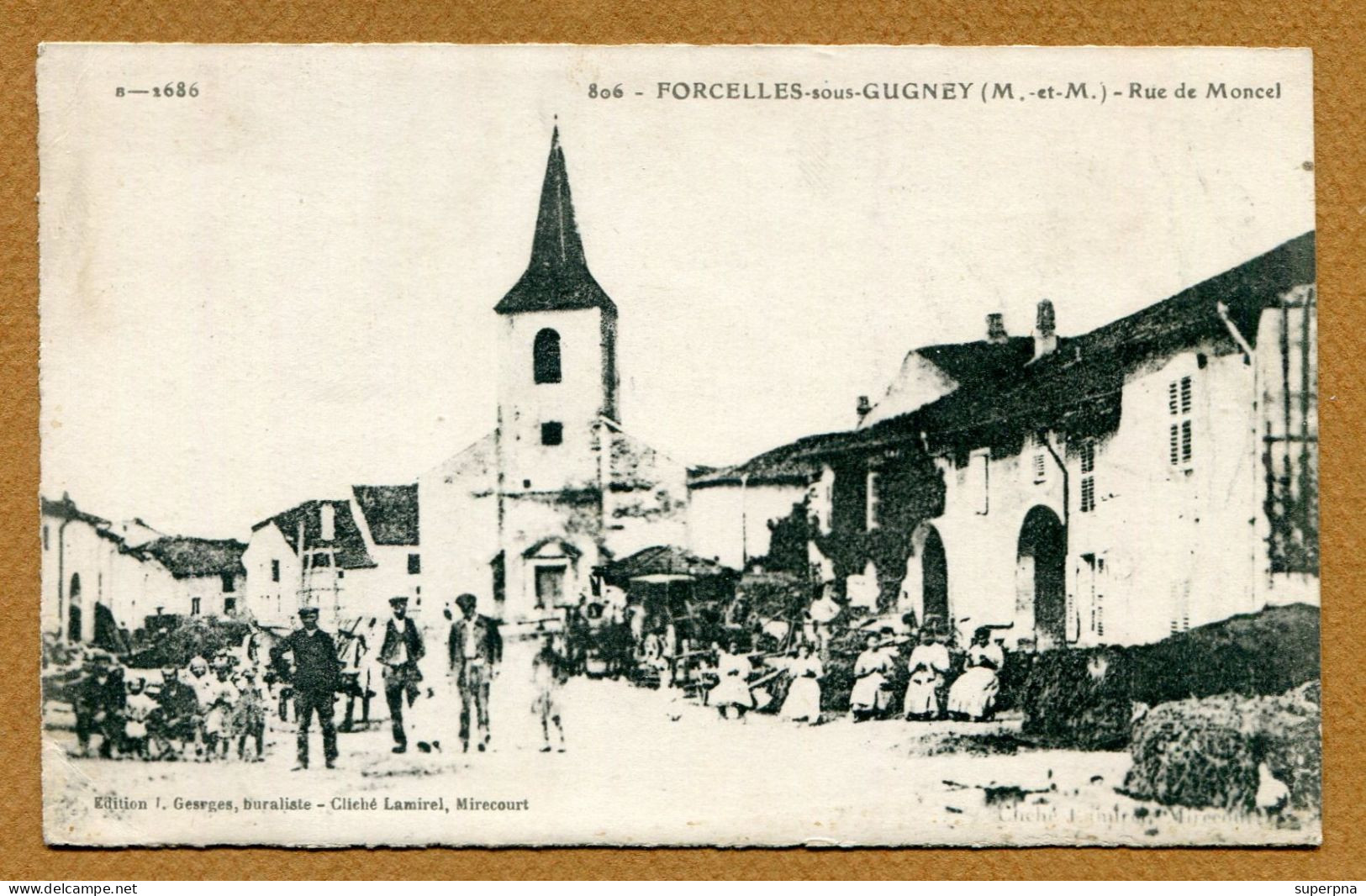 FORCELLES-SOUS-GUGNEY  (54) : " RUE DE MONCEL " - Sonstige & Ohne Zuordnung