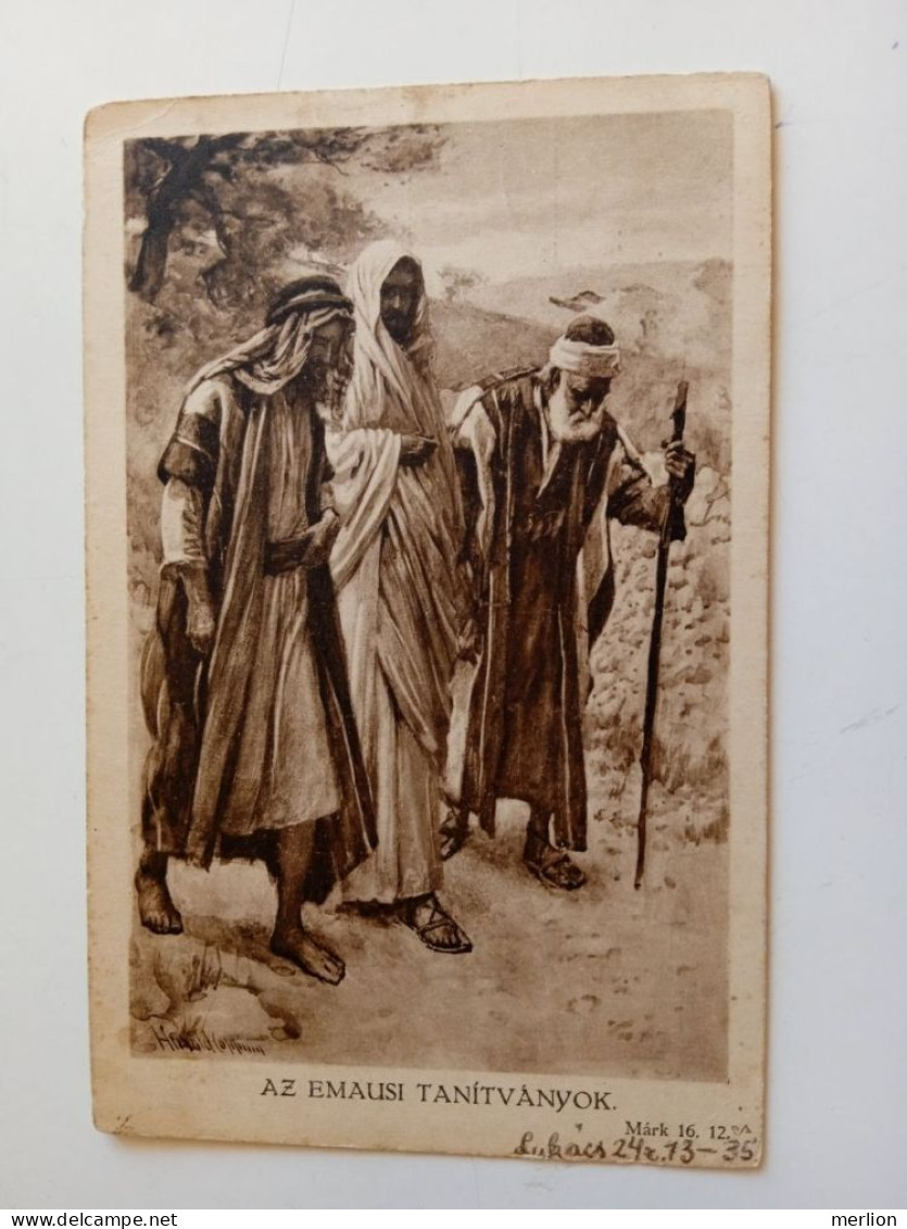 D202771    AK CPA -   The Disciples Of Emmaus  Hungarian Postcard   Ca 1930  PU 1950  FADD - Sonstige & Ohne Zuordnung