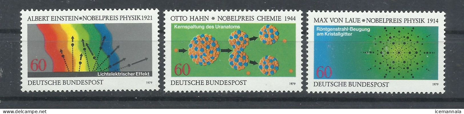 ALEMANIA   FEDERAL  YVERT   865/67   MNH  ** - Unused Stamps