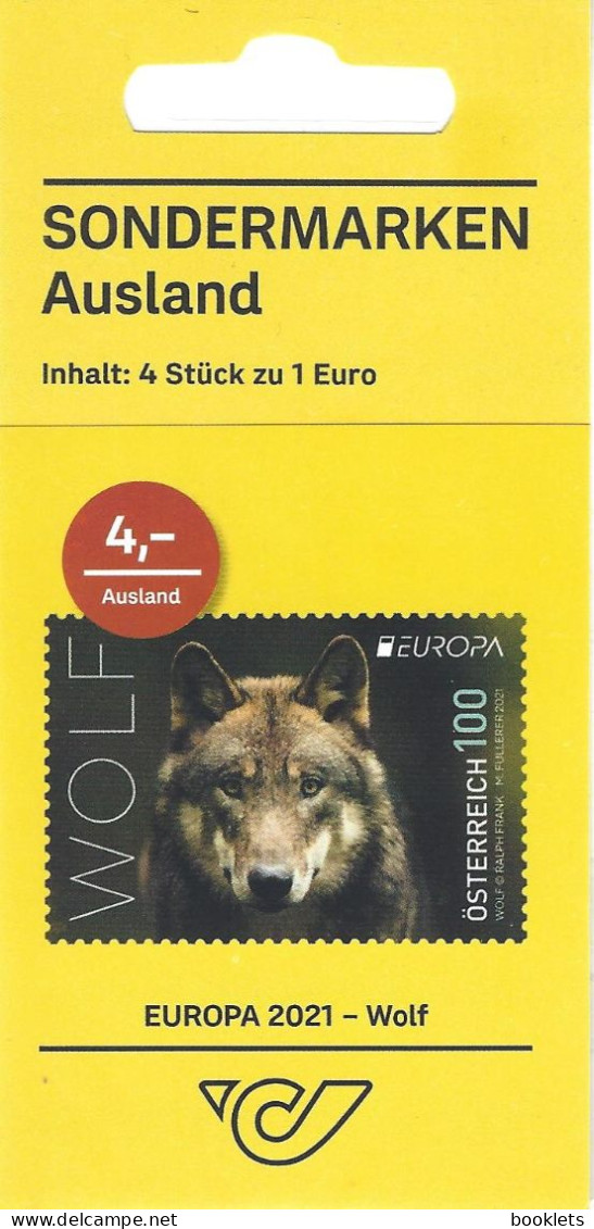AUSTRIA / ÖSTERREICH, 2021 Sondermarkenset Europa 2021 Wolf (213) - Autres & Non Classés