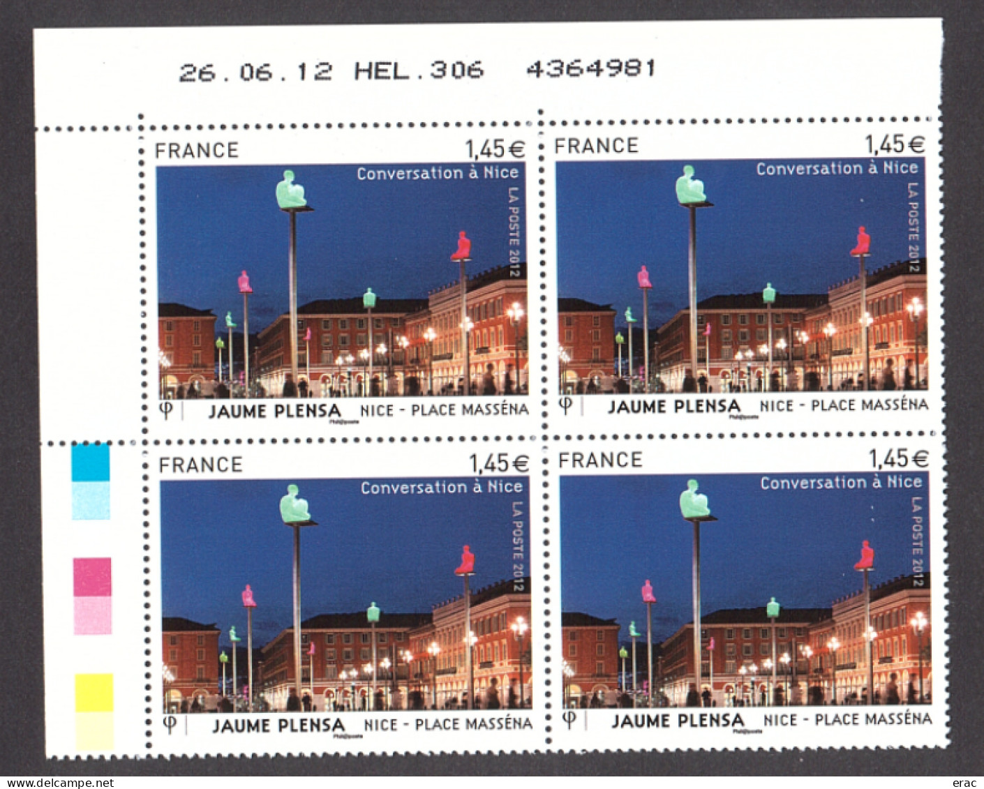 France - Coin Daté 26.06.12 Du N° 4683 - Neuf ** - Place Masséna - Nice - 2010-2019