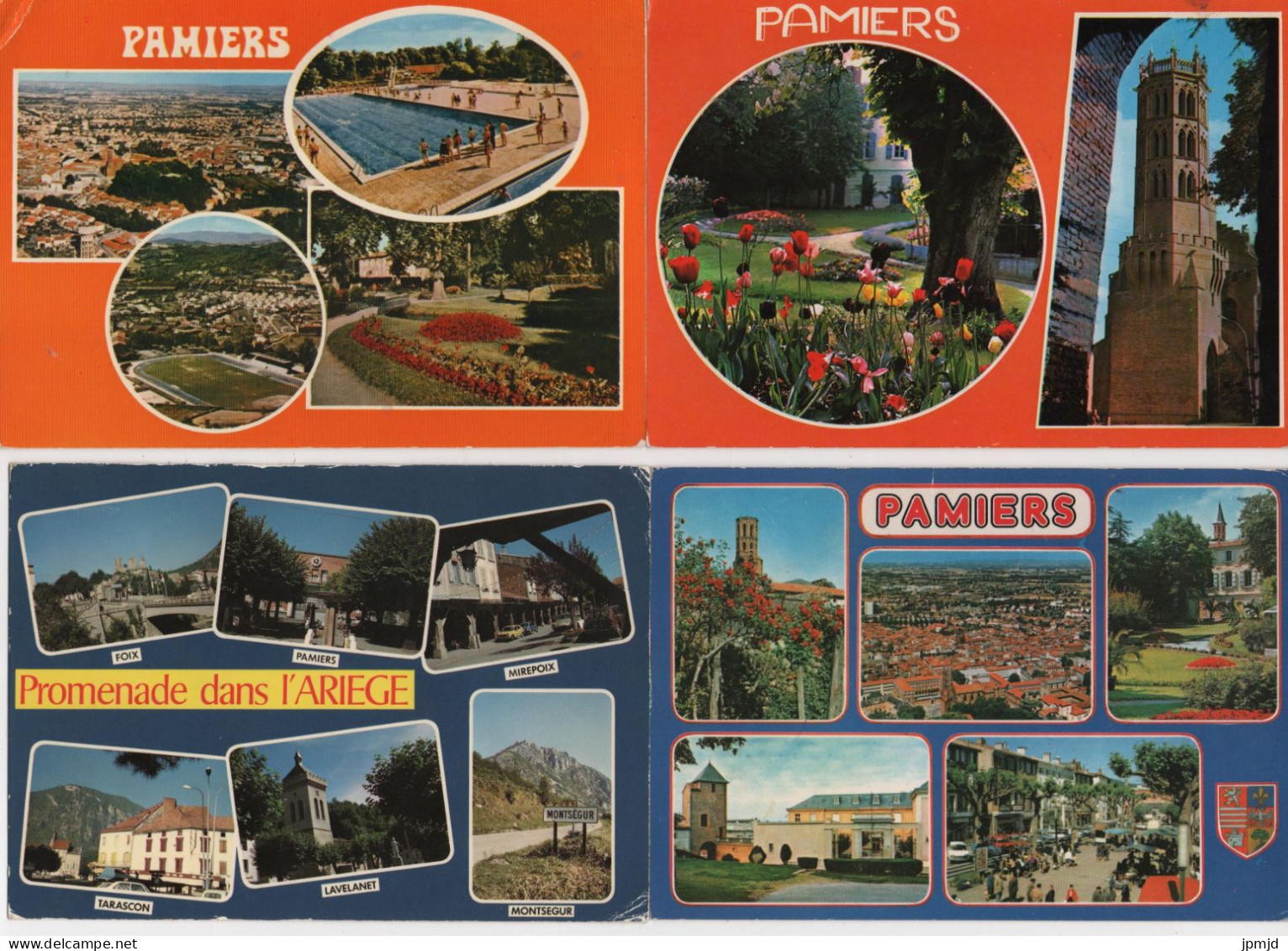 09 - PAMIERS - Lot De 4 Cartes Postales Format 10.5 X 15 Cm - (R011) - Pamiers