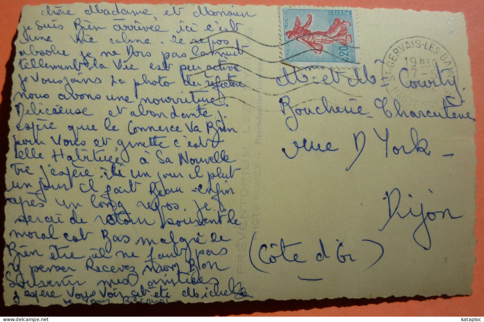 CARTE - 74 - SAINT GERVAIS LES BAINS - PREVENTORIUM LES MYRIAMS - 1962 - SCAN RECTO/VERSO - 3 - Saint-Gervais-les-Bains