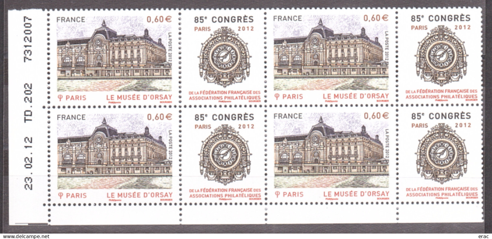 France - Coin Daté 23.02.12 Du N° 4678 - Neuf ** - 85e Congrès De La FFAP - Paris - 2010-2019