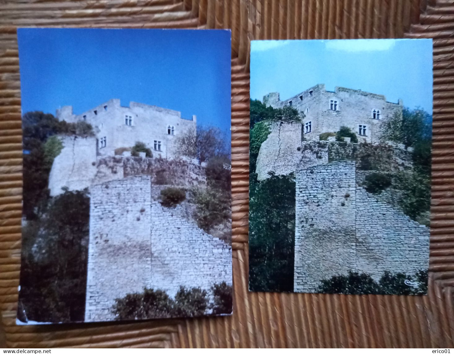 Epreuve De Tirage De Cartes Postales De Combier Pour Le Cliché De Crémieu - Château Delphinal. Format 16,5x12 Cm - Crémieu