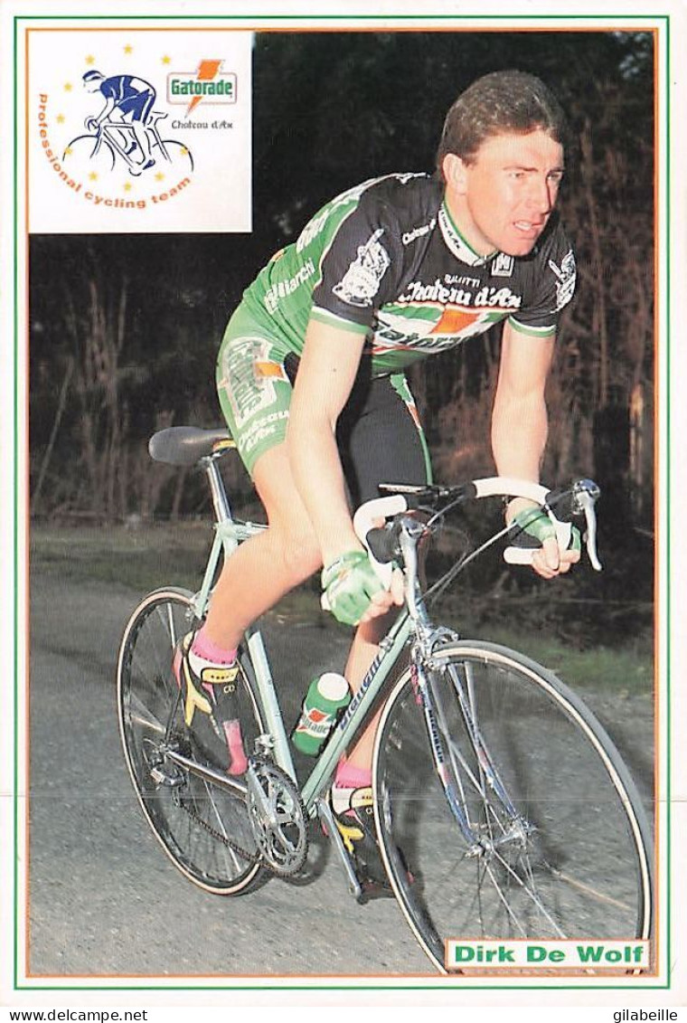 Vélo - Cyclisme -  Coureur Cycliste Belge Dirk De Wolf - Team Gatorade - Ciclismo