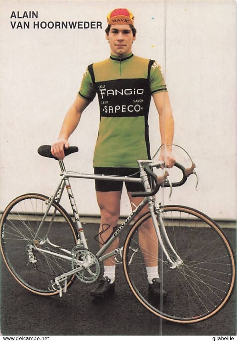 Vélo - Cyclisme -  Coureur Cycliste Belge Alain Van Hoornweder - Team Fangio Sapeco - Wielrennen