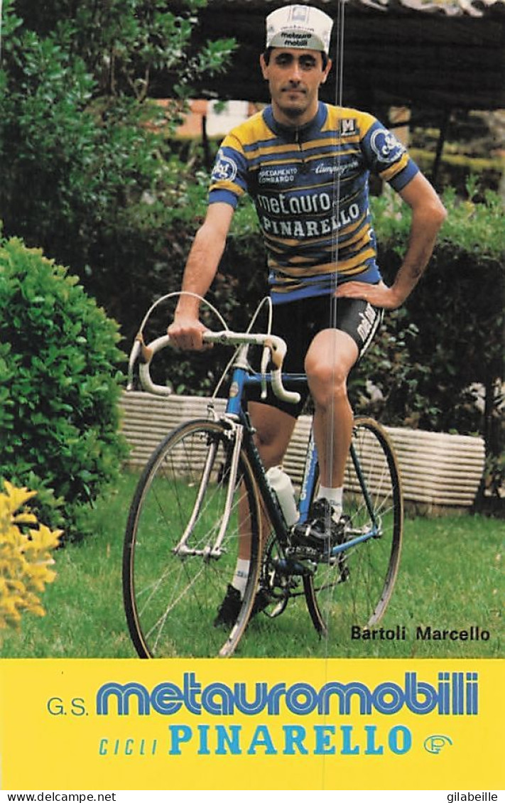 Vélo - Cyclisme -  Coureur Cycliste Italien Marcello Bartoli -  Squadra Metauro - Pinarello - 1983 - Wielrennen