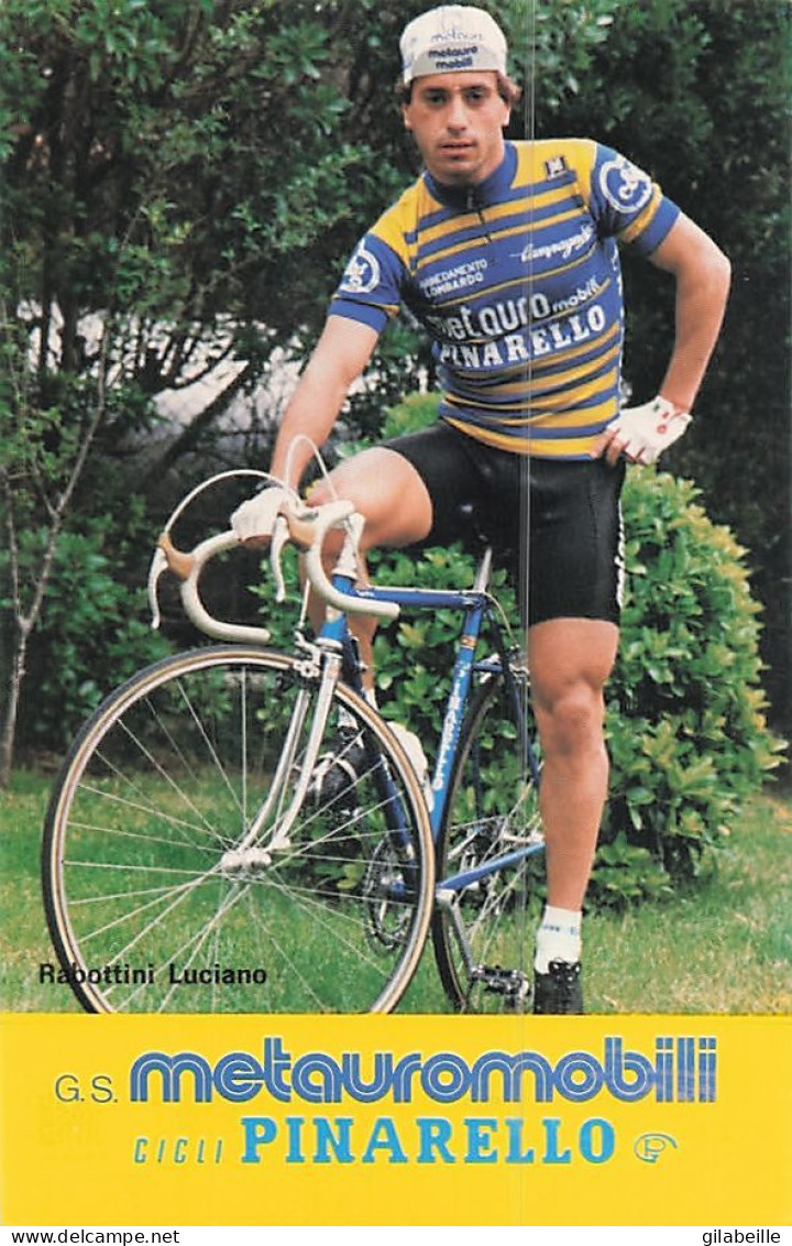 Vélo - Cyclisme -  Coureur Cycliste Italien Luciano Rabottini -  Squadra Metauro - Pinarello - 1983 - Cycling