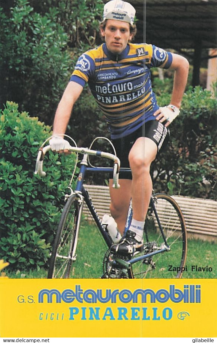 Vélo - Cyclisme -  Coureur Cycliste Italien Flavio Zappi -  Squadra Metauro - Pinarello - 1983 - Wielrennen