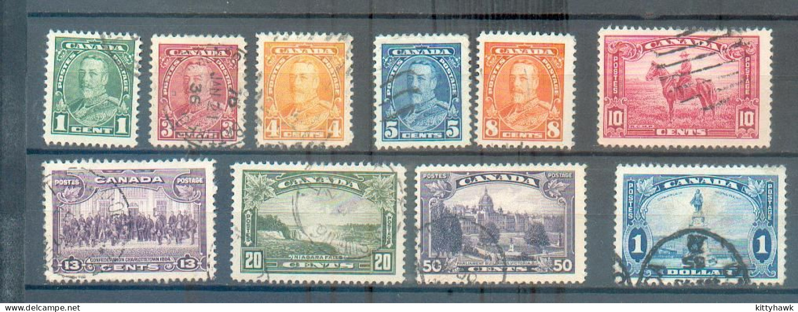 C 181 - CANADA - YT 181 à 189 ° Obli - Used Stamps