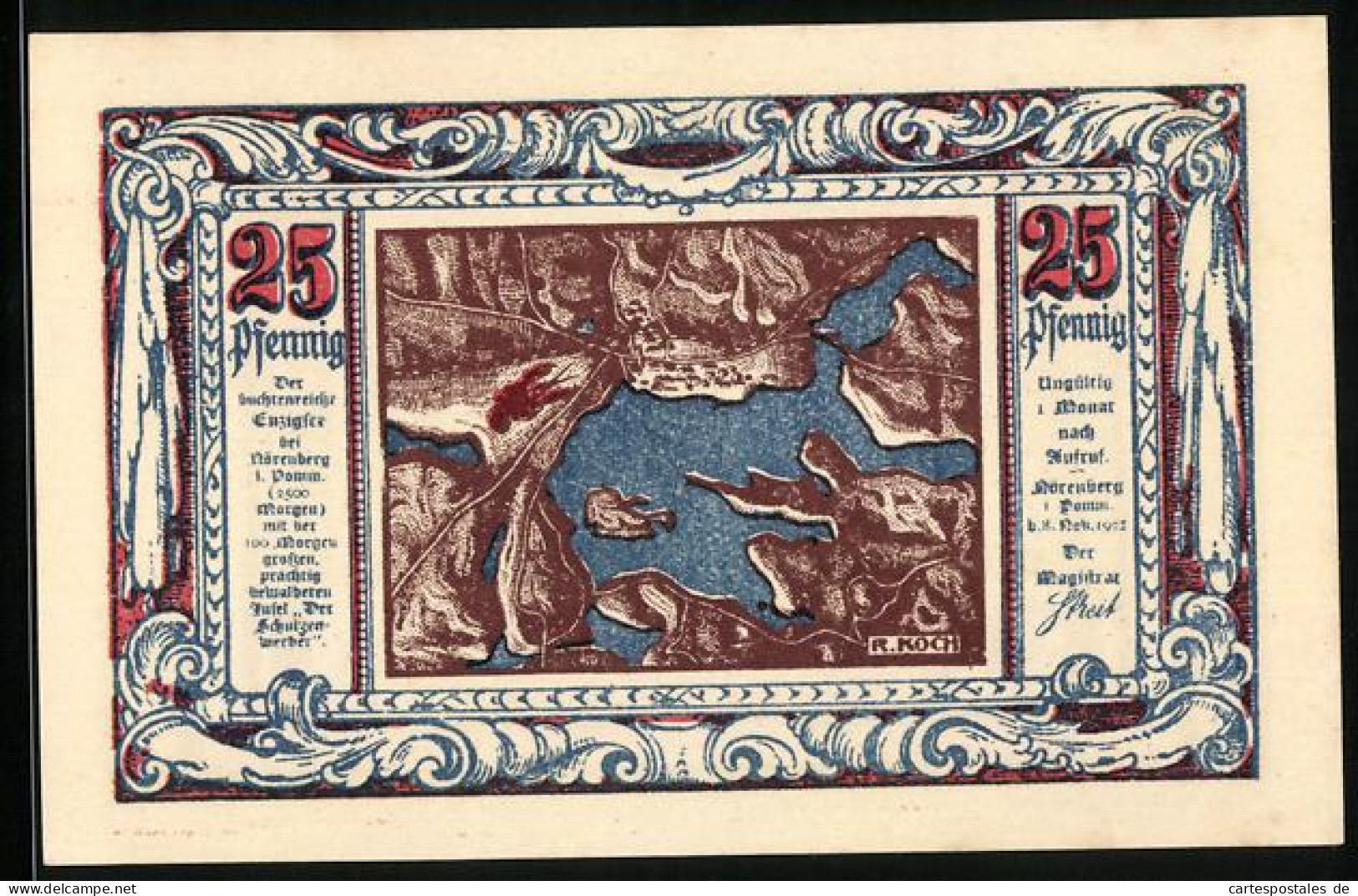 Notgeld Nörenberg 1921, 25 Pfennig, Declaration Des §3 Articuli Der Publizierten Tuchmacher- Und Schau-Ordnung 1723  - [11] Local Banknote Issues