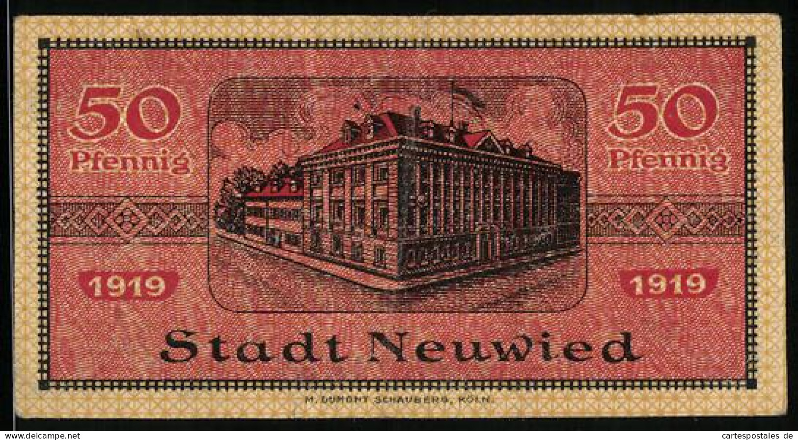 Notgeld Neuwied 1919, 50 Pfennig, Ein Grosses Eckgebäude  - [11] Emissions Locales